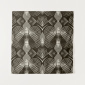 Seamless antique art deco pattern ornament. Geomet タペストリー (正面)