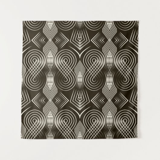 Seamless antique art deco pattern ornament. Geomet タペストリー (正面)