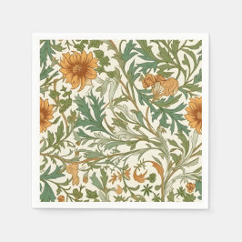 Seamless Arts and Crafts style repeating pattern スタンダードカクテルナプキン