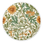 Seamless Arts and Crafts style repeating pattern セラミックノブ (正面)