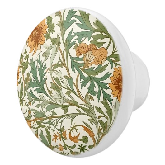 Seamless Arts and Crafts style repeating pattern セラミックノブ (右)