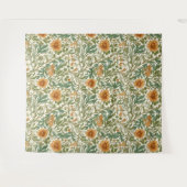 Seamless Arts and Crafts style repeating pattern タペストリー (正面(横))