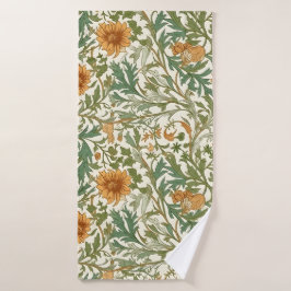 Seamless Arts and Crafts style repeating pattern バスタオルセット