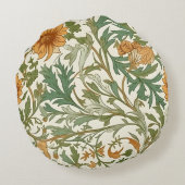 Seamless Arts and Crafts style repeating pattern ラウンドクッション (裏面)