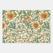 Seamless Arts and Crafts style repeating pattern ラッピングペーパーシート (正面3)