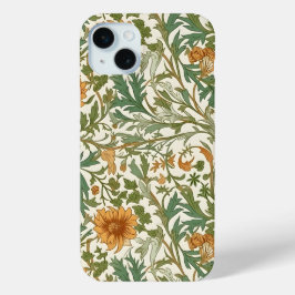 Seamless Arts and Crafts style repeating pattern iPhone 15 Miniケース