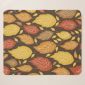 seamless autumn pattern with a color leaves  シェルパブランケット (正面(横))