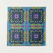 Seamless Aztec Pattern. Ikat Chevron Cloth. Repeat タペストリー (正面(横))