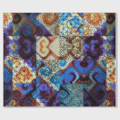 Seamless background pattern. Mosaic art pattern ba ラッピングペーパー (フラット)