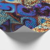 Seamless background pattern. Mosaic art pattern ba ラッピングペーパー (角)