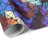 Seamless background pattern. Mosaic art pattern ba ラッピングペーパー (ロールコーナー)