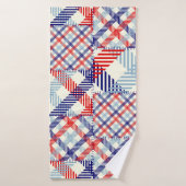 Seamless background pattern. Patchwork pattern of バスタオル (バスタオル)