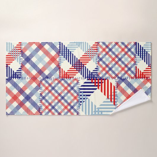 Seamless background pattern. Patchwork pattern of バスタオル (バスタオル)