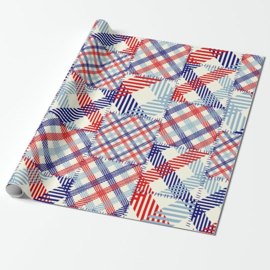 Seamless background pattern. Patchwork pattern of ラッピングペーパー (アンロールド)