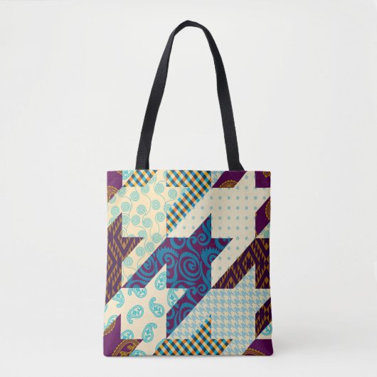 Seamless background pattern. Patchwork pattern. Vi トートバッグ (正面)