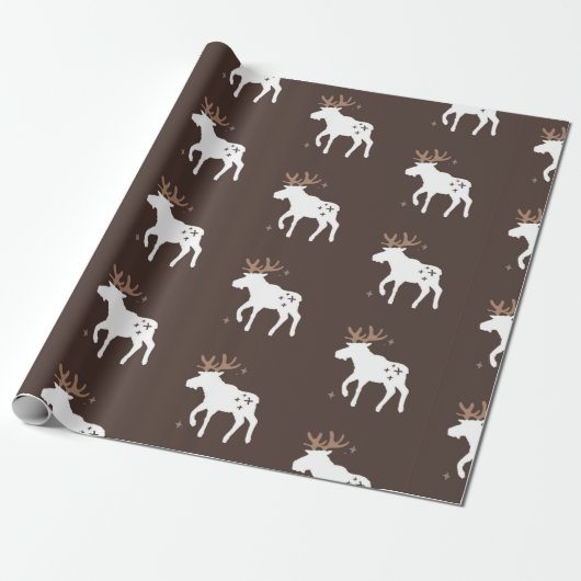 Seamless background patterns in Scandinavian style ラッピングペーパー (アンロールド)
