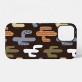 seamless background patterns in Scandinavian style iPhoneケース (裏面横)