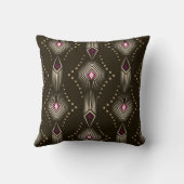 Seamless beautiful antique art deco pattern orname クッション (裏面)