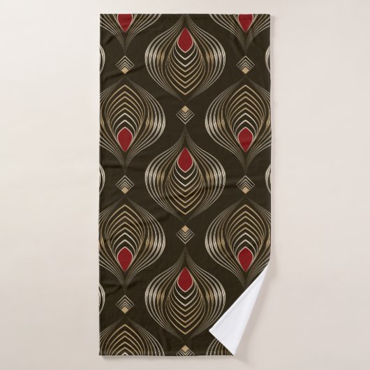 Seamless beautiful antique bronze pattern vintage バスタオル (バスタオル)