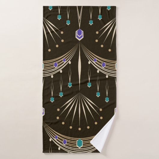 Seamless beautiful antique lace pattern ornament. バスタオル (バスタオル)