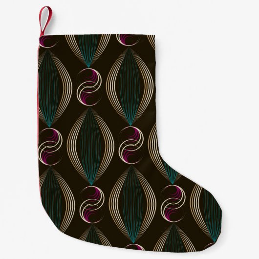 Seamless beautiful art deco pattern ornament. Geom スモールクリスマスストッキング (正面)