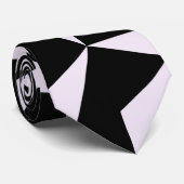 Seamless Black and Pink Abstract Geometric Hexagon ネクタイ (ロール)
