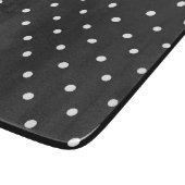 Seamless black and white polka dot pattern  カッティングボード (角)