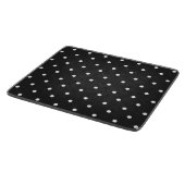 Seamless black and white polka dot pattern  カッティングボード (角)