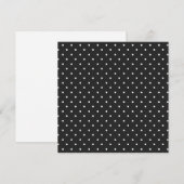 Seamless black and white polka dot pattern  サンキューカード (正面/裏面)