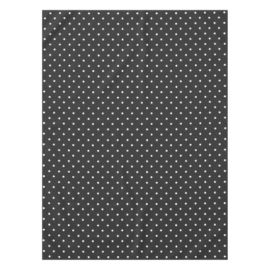 Seamless black and white polka dot pattern  テーブルクロス (正面)
