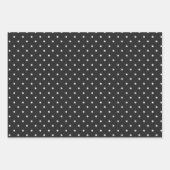 Seamless black and white polka dot pattern  ラッピングペーパーシート (正面)