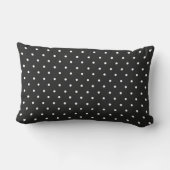 Seamless black and white polka dot pattern  ランバークッション (裏面)