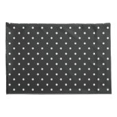 Seamless black and white polka dot pattern  枕カバー (裏面-右)