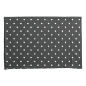 Seamless black and white polka dot pattern  枕カバー (正面右)
