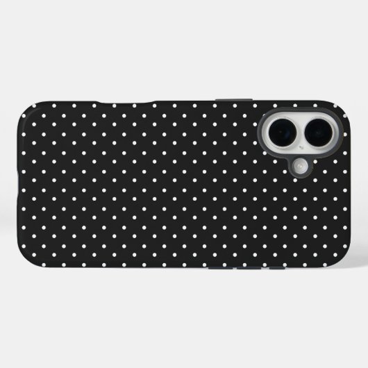 Seamless black and white polka dot pattern  Case-Mate iPhoneケース (裏面 (横))