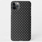 Seamless black and white polka dot pattern  iPhoneケース (裏面)
