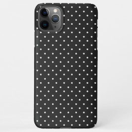 Seamless black and white polka dot pattern  iPhone 11Pro maxケース