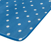 Seamless blue background polka dot pattern  カッティングボード (角)