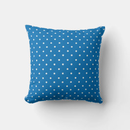 Seamless blue background polka dot pattern  クッション