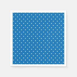 Seamless blue background polka dot pattern  スタンダードカクテルナプキン