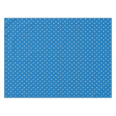 Seamless blue background polka dot pattern  テーブルクロス (正面(横))