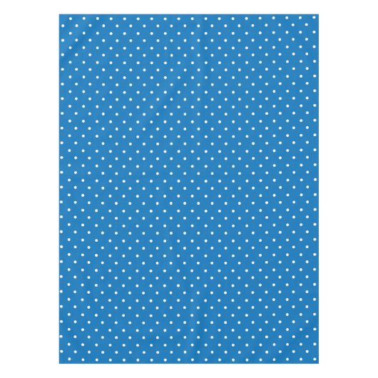 Seamless blue background polka dot pattern  テーブルクロス (正面)