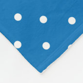 Seamless blue background polka dot pattern  フリースブランケット (角)