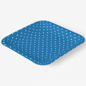 Seamless blue background polka dot pattern  ペーパープレート (傾斜あり)