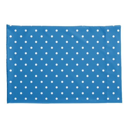 Seamless blue background polka dot pattern  枕カバー (裏面-右)
