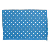Seamless blue background polka dot pattern  枕カバー (正面左)