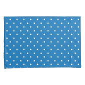 Seamless blue background polka dot pattern  枕カバー (正面右)
