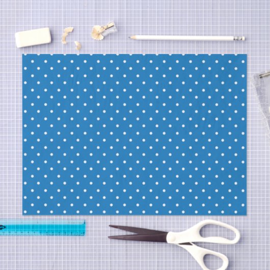 Seamless blue background polka dot pattern  薄葉紙 (クラフト)