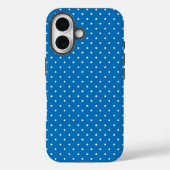 Seamless blue background polka dot pattern  Case-Mate iPhoneケース (裏面)
