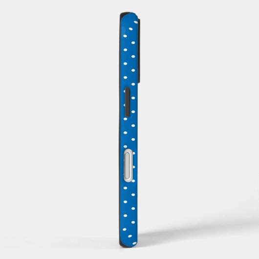 Seamless blue background polka dot pattern  Case-Mate iPhoneケース (裏面 / 右)